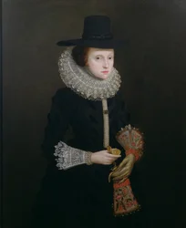 Retrato de Hester Crispe (de soltera Ireland), c.1620